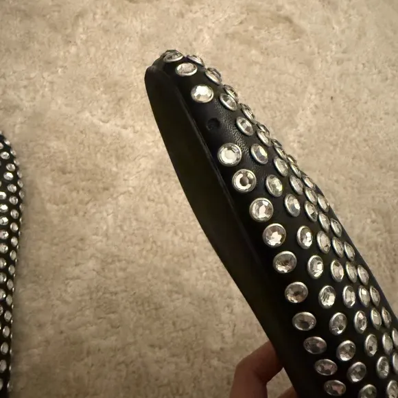Mango studded flats