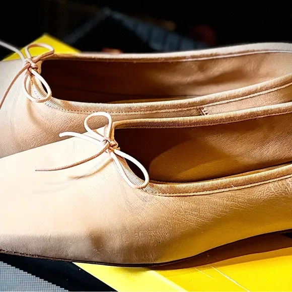 Mansur Gavriel blush pink Leather Ballerina FlatsNWOT