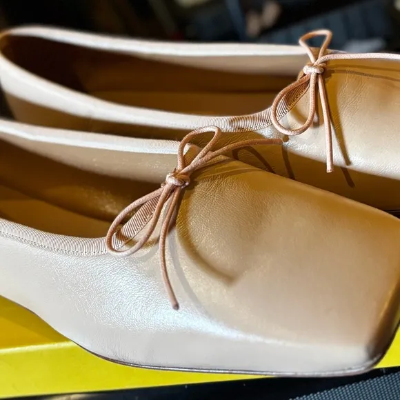 Mansur Gavriel blush pink Leather Ballerina FlatsNWOT