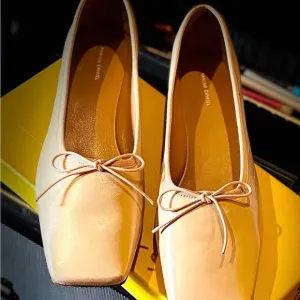 Mansur Gavriel blush pink Leather Ballerina FlatsNWOT