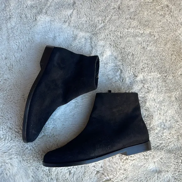 Mansur Gavriel made in Italy  shearling flat leather ankle boots size 5