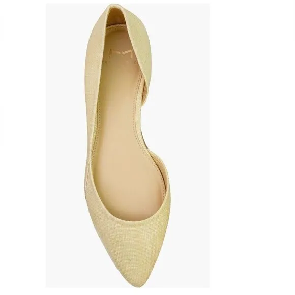 Marc Fisher LTD Women's Sunny Ballet Flat, Slip On, Chic Light Natural, 7.5 NWT