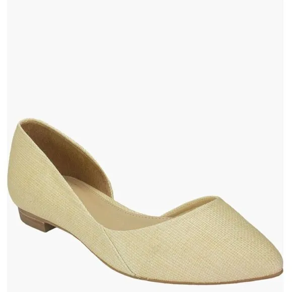 Marc Fisher LTD Women's Sunny Ballet Flat, Slip On, Chic Light Natural, 7.5 NWT