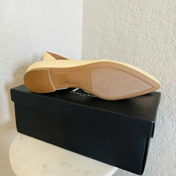 Marc Fisher LTD Women's Sunny Ballet Flat, Slip On, Chic Light Natural, 7.5 NWT