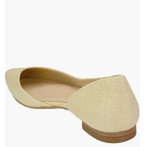 Marc Fisher LTD Women's Sunny Ballet Flat, Slip On, Chic Light Natural, 7.5 NWT