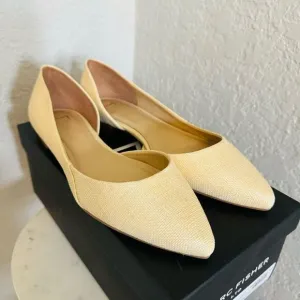 Marc Fisher LTD Women's Sunny Ballet Flat, Slip On, Chic Light Natural, 7.5 NWT
