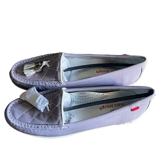 MARC JOSEPH NEW YORK Women's Golf Leather Wall Street Fashion Shoe Moccasin