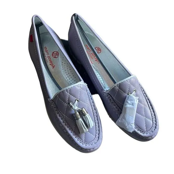 MARC JOSEPH NEW YORK Women's Golf Leather Wall Street Fashion Shoe Moccasin