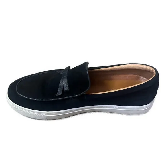 Mark Nolan Men’s Odell Belgian Navy Suede Loafer Sneakers- Size 10
