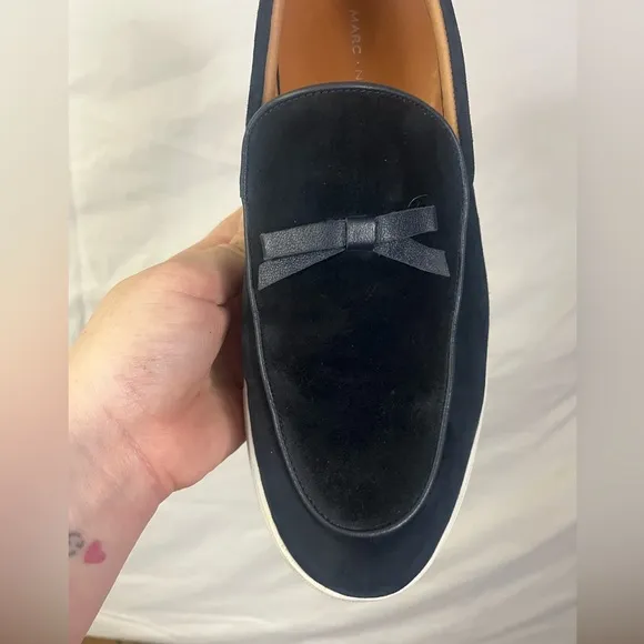 Mark Nolan Men’s Odell Belgian Navy Suede Loafer Sneakers- Size 10