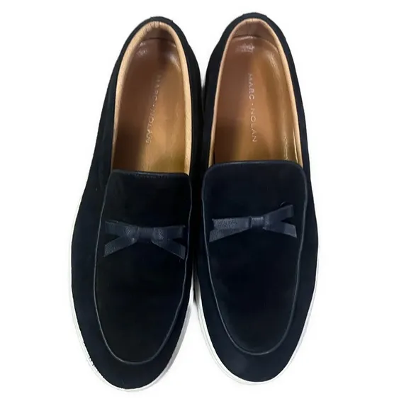 Mark Nolan Men’s Odell Belgian Navy Suede Loafer Sneakers- Size 10