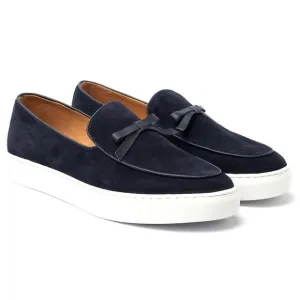 Mark Nolan Men’s Odell Belgian Navy Suede Loafer Sneakers- Size 10