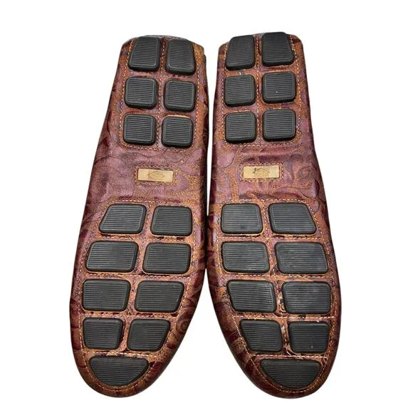Martin Dingman Men's Brown Leather Penny Driving Loafer Size US 9.5
