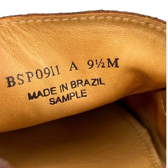 Martin Dingman Men's Brown Leather Penny Driving Loafer Size US 9.5