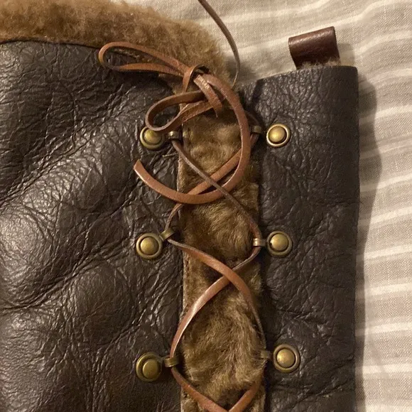 Matisse Leather &amp; Shearling Boots sz 7.5 🎈🎈🎈