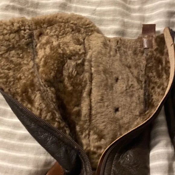 Matisse Leather &amp; Shearling Boots sz 7.5 🎈🎈🎈