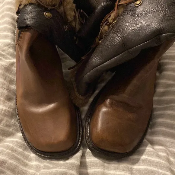 Matisse Leather &amp; Shearling Boots sz 7.5 🎈🎈🎈