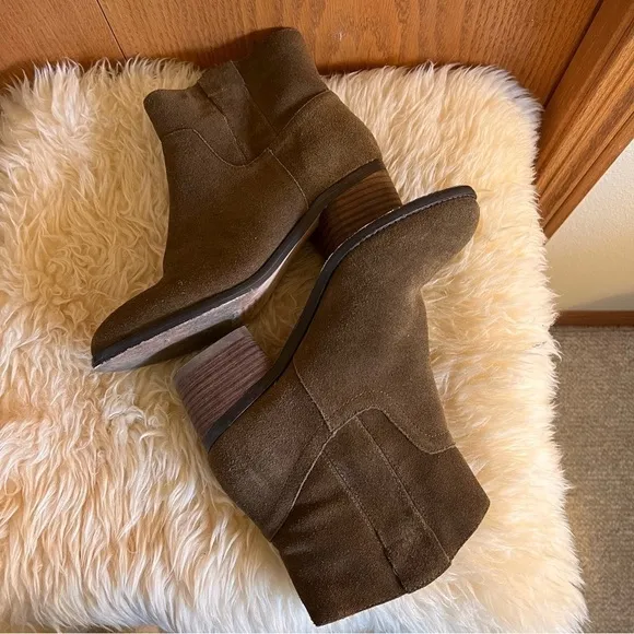 Matt Bernson Bark Suede Shearling Lined Boots Sz-7