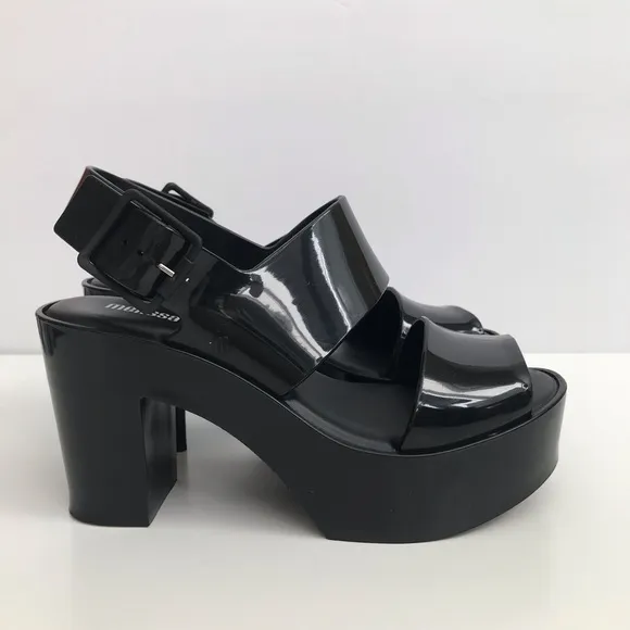 Melissa Black Platform Sandals