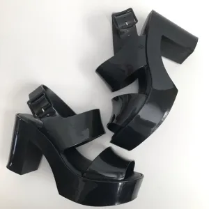 Melissa Black Platform Sandals