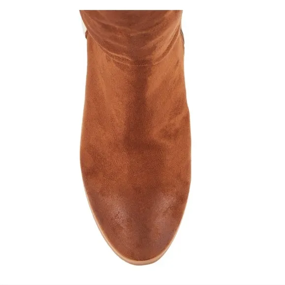 MELROSE AVE VEGAN SUEDE LEATHER IN TAN COLOR WITH SHEARLING WOMEN'S SIZE 10