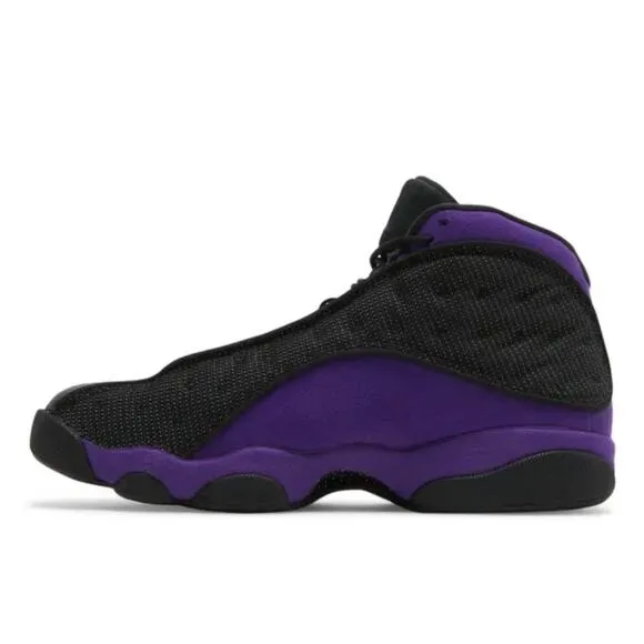 Men's Air Jordan 13 Retro Black and Purple Sneakers size 12
