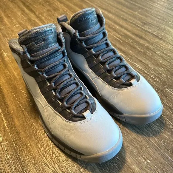 Men's Air Jordan Retro 10 London Sneakers Pure Platinum w/ Box, Size 10.5