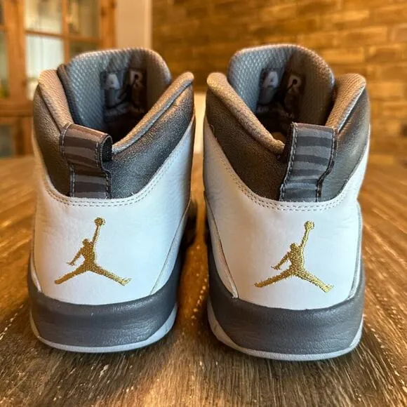 Men's Air Jordan Retro 10 London Sneakers Pure Platinum w/ Box, Size 10.5