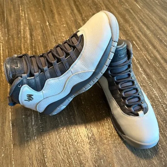 Men's Air Jordan Retro 10 London Sneakers Pure Platinum w/ Box, Size 10.5