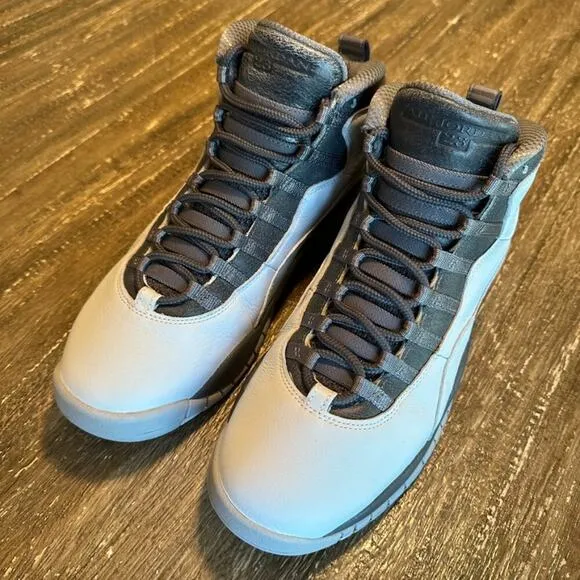 Men's Air Jordan Retro 10 London Sneakers Pure Platinum w/ Box, Size 10.5