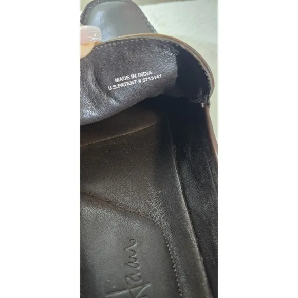 Men's COLE HAAN NIKEAIR Brown Leather Loafers Style SZ 11.5 Wide