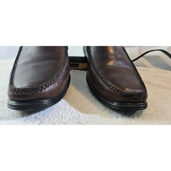 Men's COLE HAAN NIKEAIR Brown Leather Loafers Style SZ 11.5 Wide