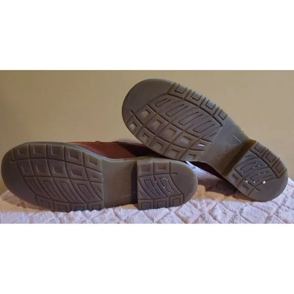 Men's Doc Marten's Brown Leather Buckle Slip Ons Sz 9, 8360, RS 340