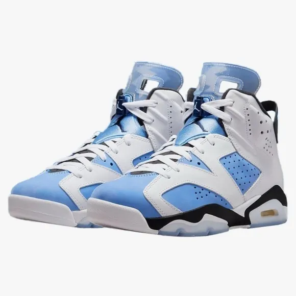 Men’s Jordan 6 Retro sneakers UNC white size 12