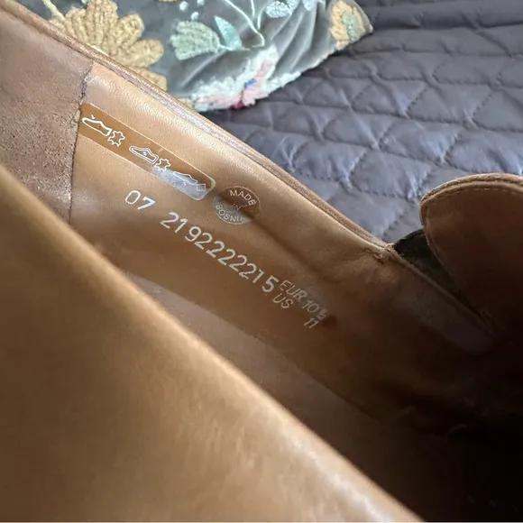 Men’s MEPHISTO EDLEF LEATHER DRIVING MOCCASINS LOAFERS Size 11 Hazelnut Tan