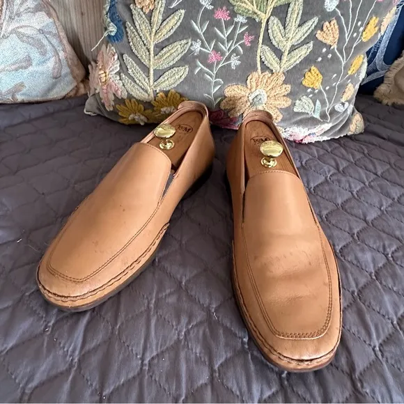 Men’s MEPHISTO EDLEF LEATHER DRIVING MOCCASINS LOAFERS Size 11 Hazelnut Tan