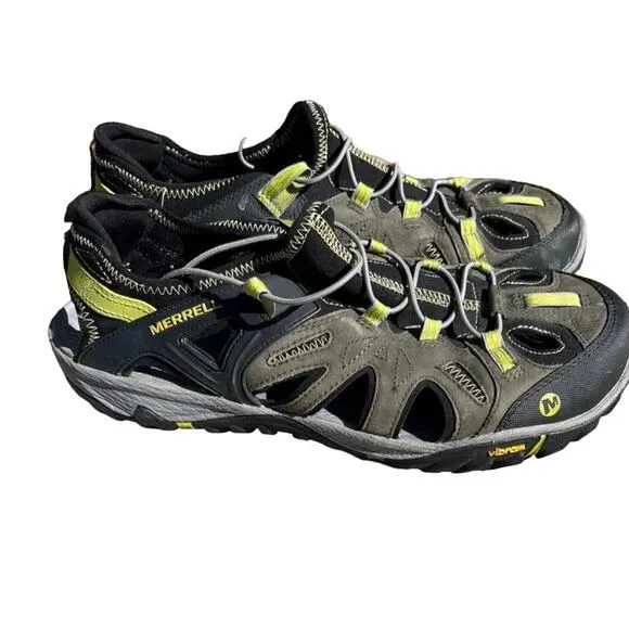 Men's Merrell olive hiking/water sandals size 13