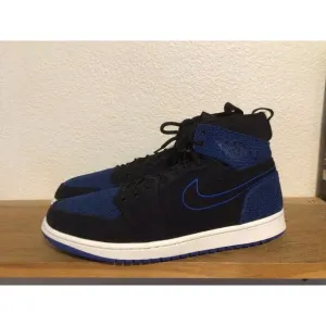 Men's NIKE AIR JORDAN RETRO 1 HIGH Royal Blue FLYKNIT Sz 11 Sneakers 844700-007‎