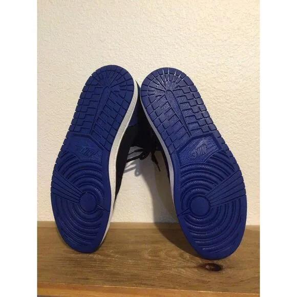 Men's NIKE AIR JORDAN RETRO 1 HIGH Royal Blue FLYKNIT Sz 11 Sneakers 844700-007‎