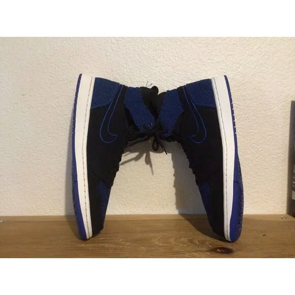 Men's NIKE AIR JORDAN RETRO 1 HIGH Royal Blue FLYKNIT Sz 11 Sneakers 844700-007‎