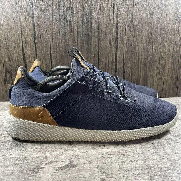 Men's Olukai Nanea Li Casual Sneakers Blue Depth Vintage Indigo Size 12