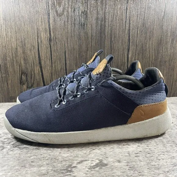 Men's Olukai Nanea Li Casual Sneakers Blue Depth Vintage Indigo Size 12