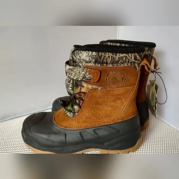 Mens Shoes Ozark Trail Snow Boots Mossy Oak Genuine Suede