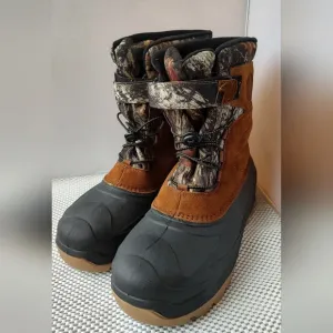 Mens Shoes Ozark Trail Snow Boots Mossy Oak Genuine Suede