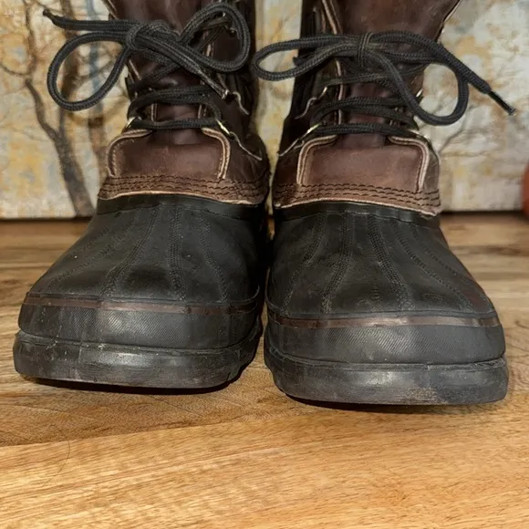 Men’s Sorel Bighorn snow/winter boots warm felt lining size 10