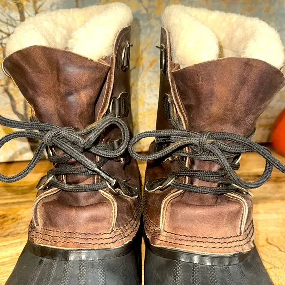 Men’s Sorel Bighorn snow/winter boots warm felt lining size 10