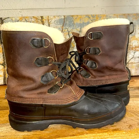 Men’s Sorel Bighorn snow/winter boots warm felt lining size 10