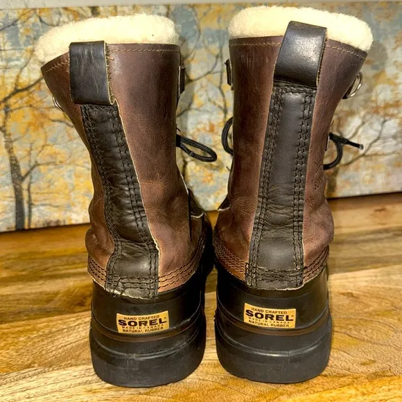 Men’s Sorel Bighorn snow/winter boots warm felt lining size 10