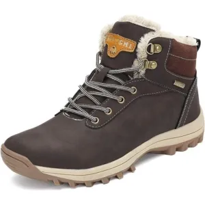 Men's Winter Snow Boots Warm Ankle Anti-Slip Water Resistant Hiking Walk…