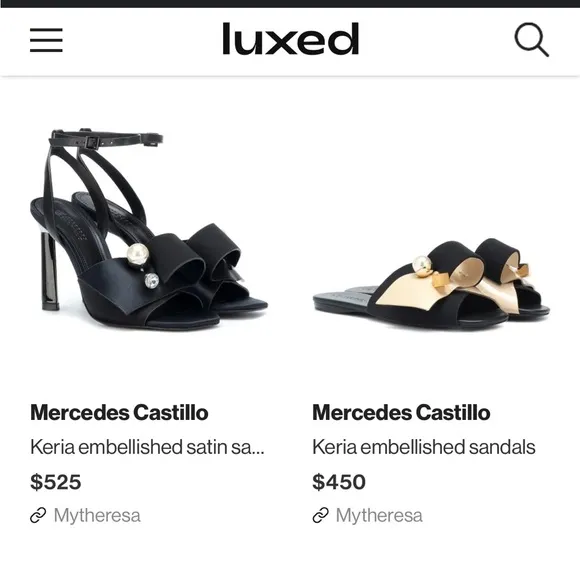 Mercedes Castillo Keria Embellished Sandals